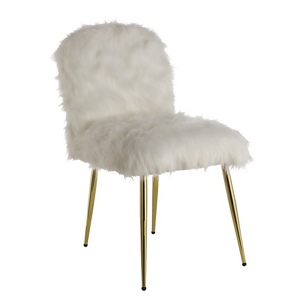 Fluffy best sale dining chair