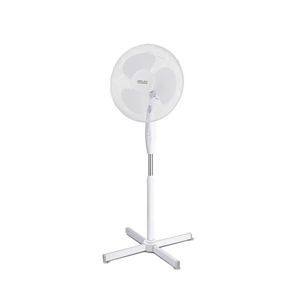 16 Inch Pedestal Fan White Homebase