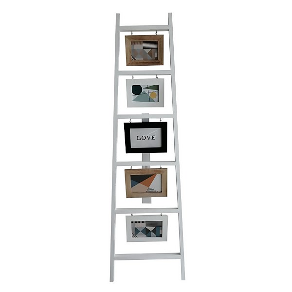 Ladder Photo Frame White