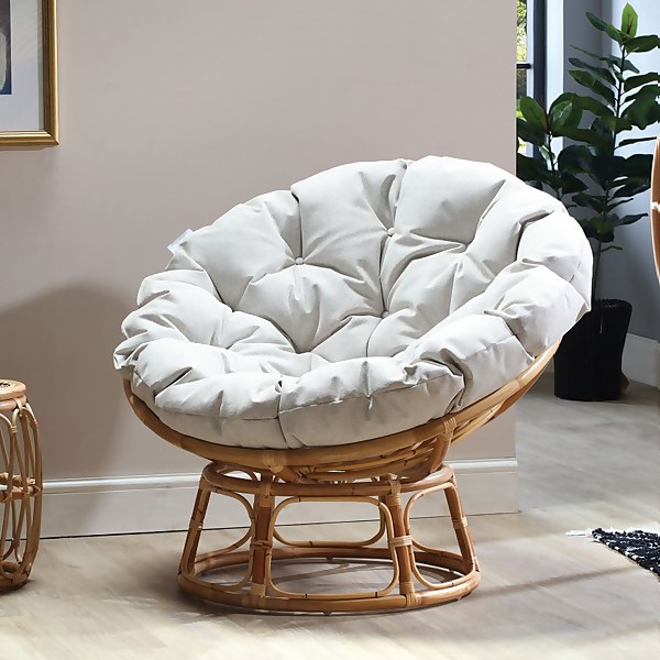 Papasan top chair green