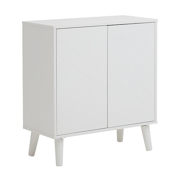 White sales hall cupboard