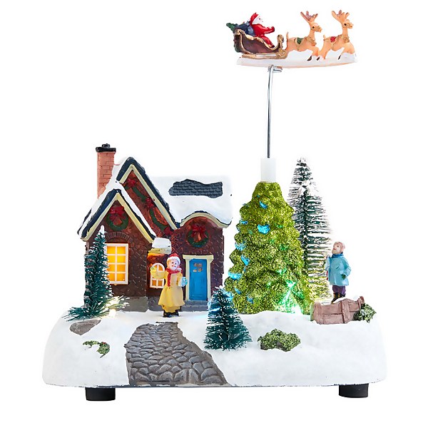 Flying santa for christmas tree clearance