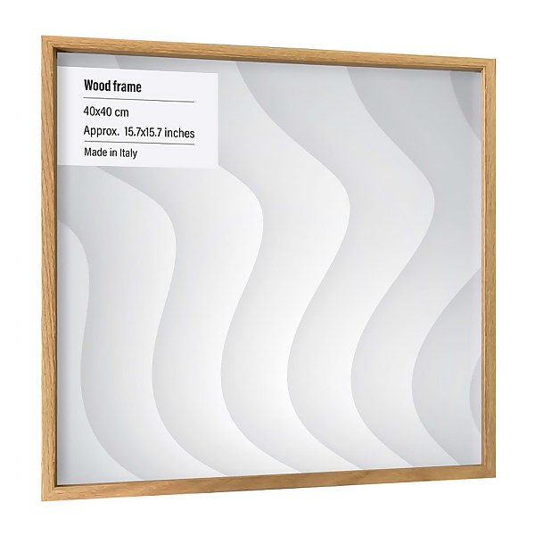 Buy Frame White Wood 40x40 cm here 