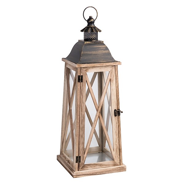 Large wooden outdoor lanterns top
