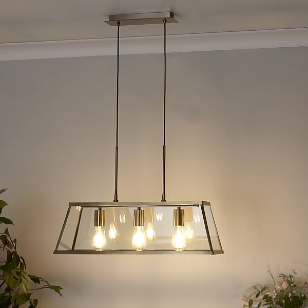 Industrial multi shop light pendant
