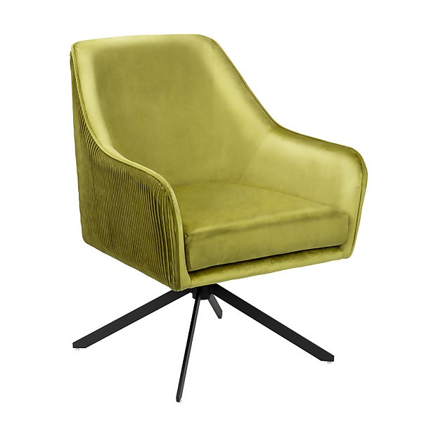 Pleated cheap swivel chair