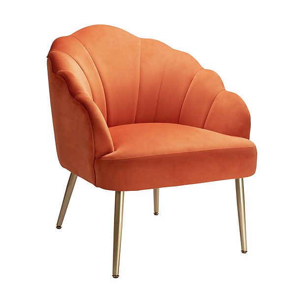 Burnt orange outlet bedroom chair