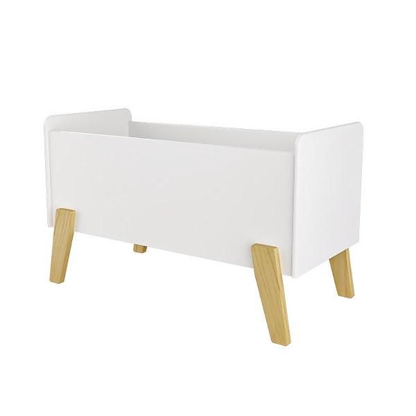 Kids Open Toy Chest White Natural Homebase