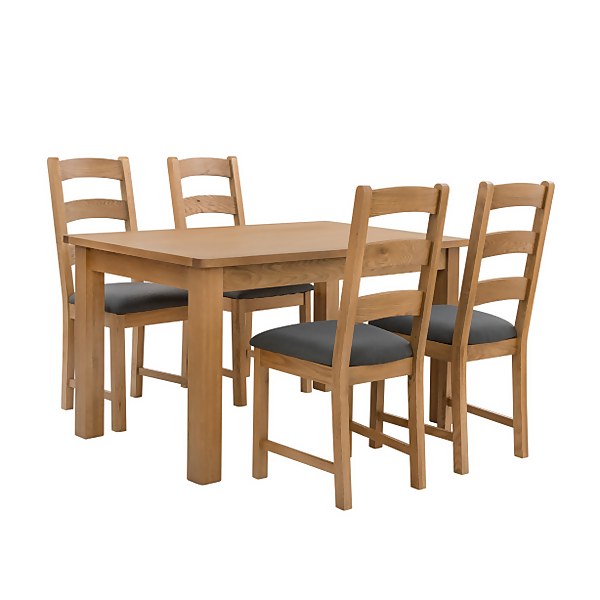 Homebase dining table and 4 outlet chairs