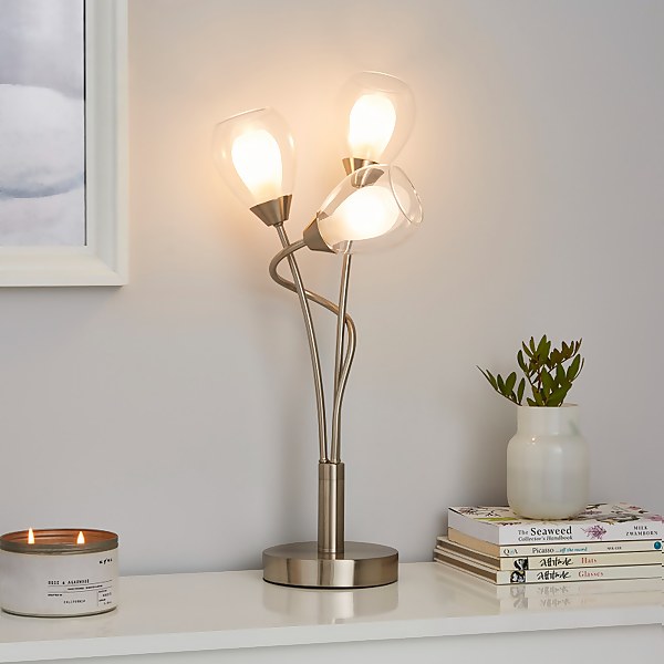 Altrincham 3 Light Table Lamp Homebase