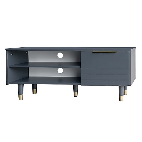 Lewis Compact TV Unit Grey Homebase