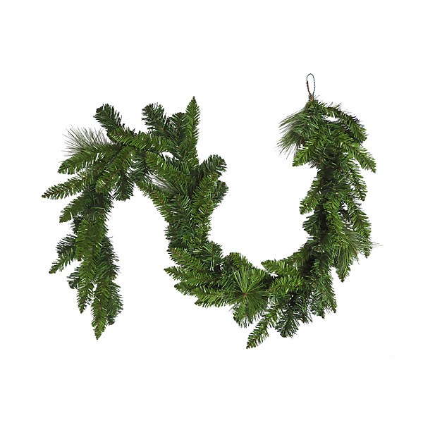 Artificial Christmas Garland Green - 210cm | Homebase UK