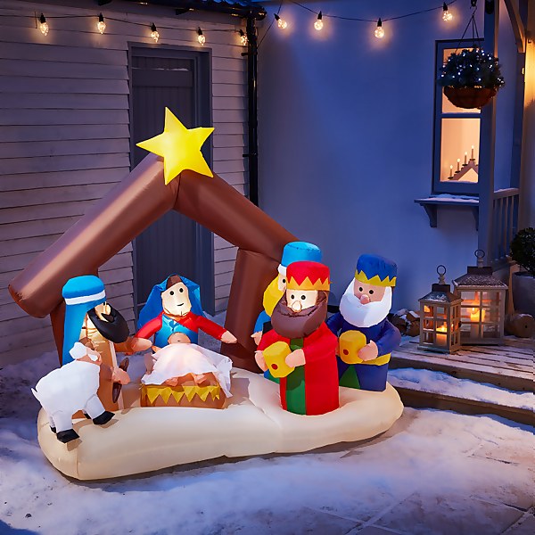 Inflatable deals nativity scene