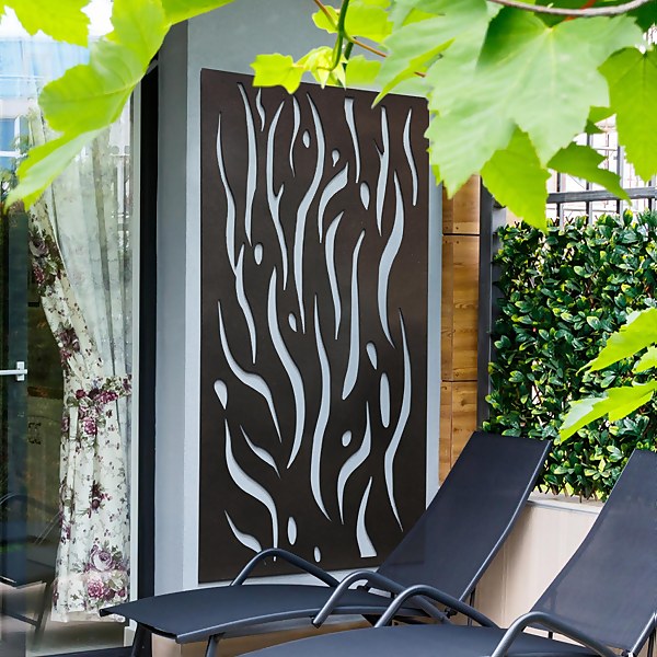 Decorative Metal Garden Screen Privacy Fence 1.5m H | GardenSkill