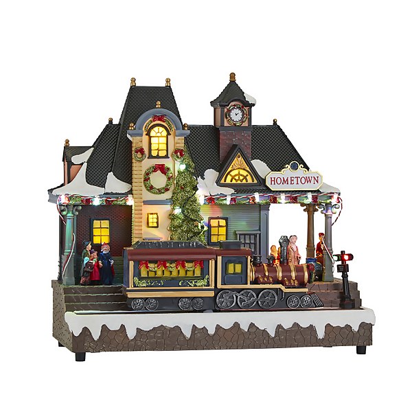 Electric train set for christmas village clearance