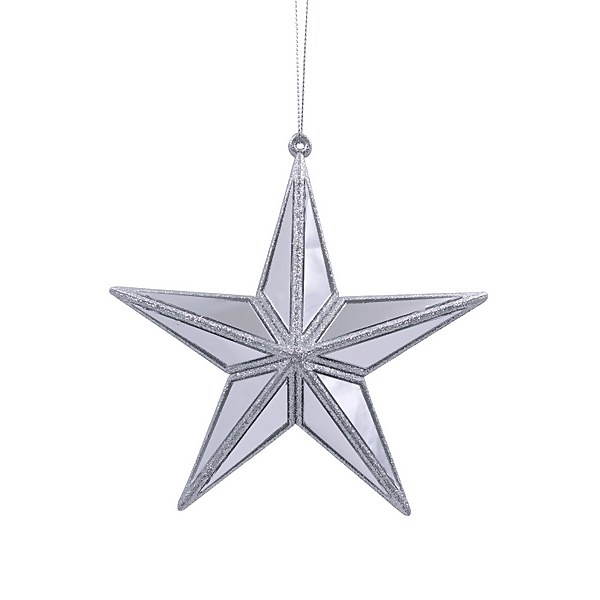 mirrored star christmas ornament