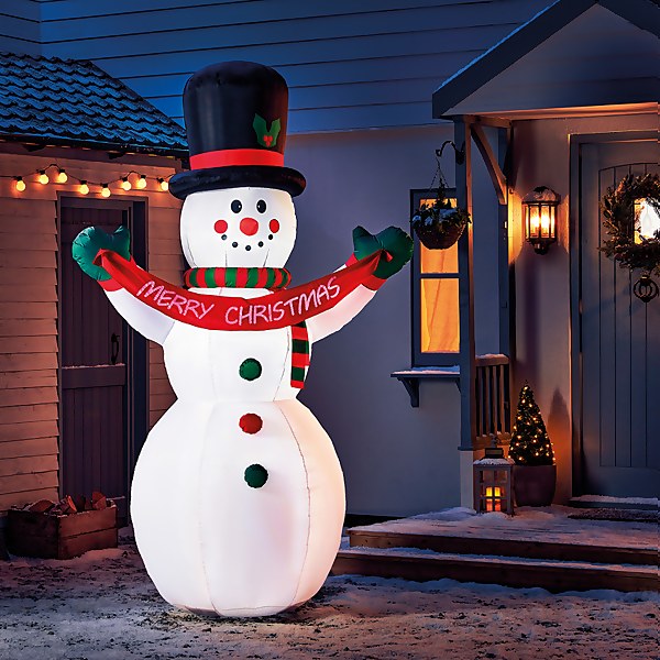 Inflatable snowman christmas decoration clearance