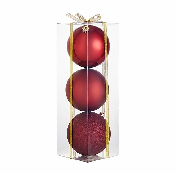 Large unbreakable christmas balls clearance