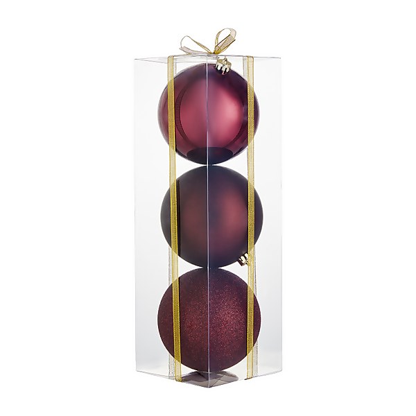 Large shatterproof christmas baubles Sale