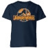 Jurassic Park Logo Tropical Kids' T-Shirt - Navy