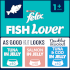 Felix Pre-Mixed Bundle Adult Wet Cat Food Fish Lover 120x100g