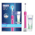 Oral B Pro 1 650 Electric Toothbrush and Toothpaste - Pink