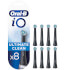 Oral B iO Ultimate Clean Black Toothbrush Heads, Pack of 8 Counts