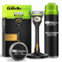Gillette Labs Black & Gold Razor, Shaving Gel, Moisturiser