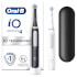Oral B iO4 Duo Pack of Two Electric Toothbrushes, Matte Black & White with Travel Case