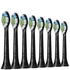 Philips Toothbrush Heads Sonicare W2 Optimal White Standard Sonic Toothbrush Heads Black x 8 HX6068/13