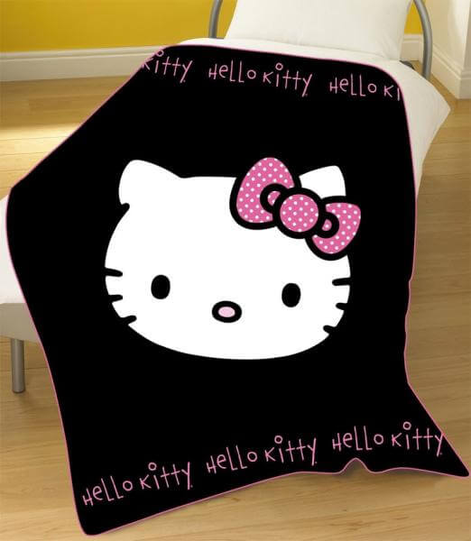 Hello Kitty Bows fleece blanket Zavvi
