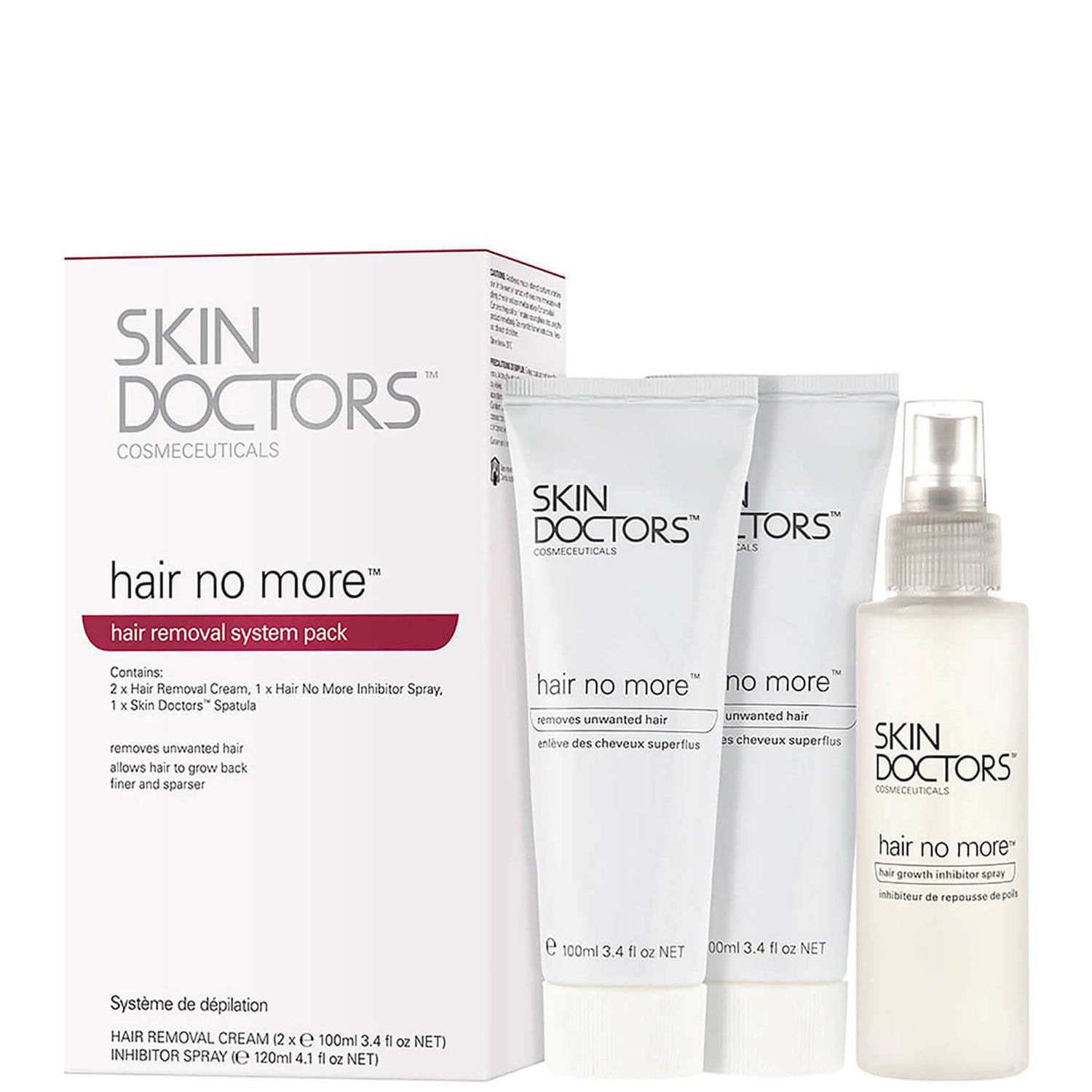 Skin Doctors Hair No More Hair Removal System Pack