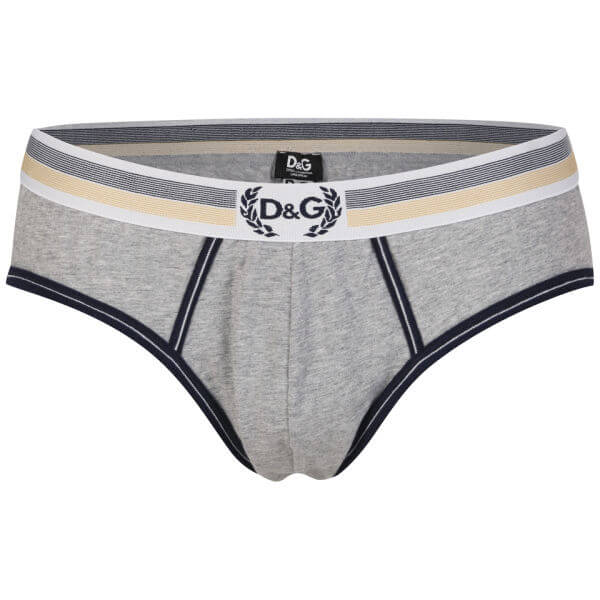 D&G Gold Medal Midi Brief - Grey Mens Underwear - Zavvi US