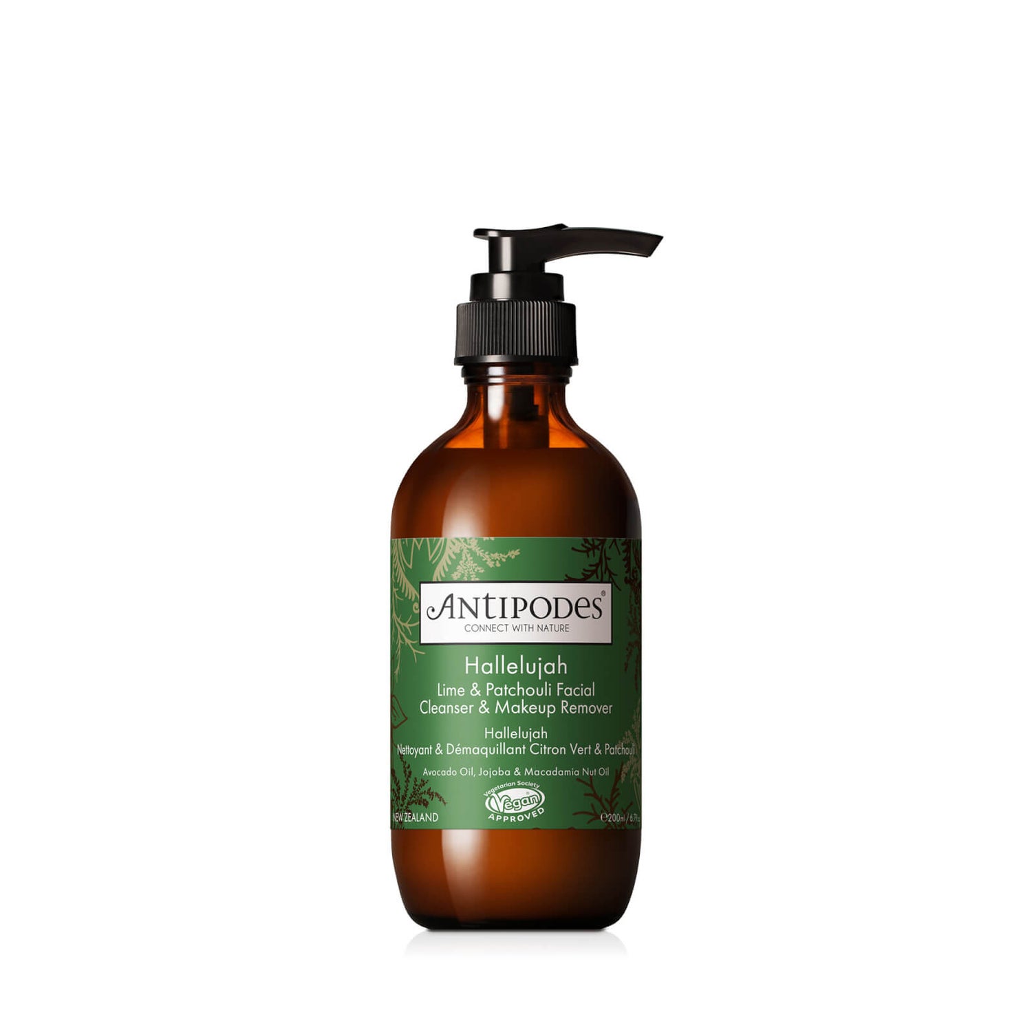 Antipodes Hallelujah Lime and Patchouli Hydrating Cleanser and Makeup Remover 200ml
