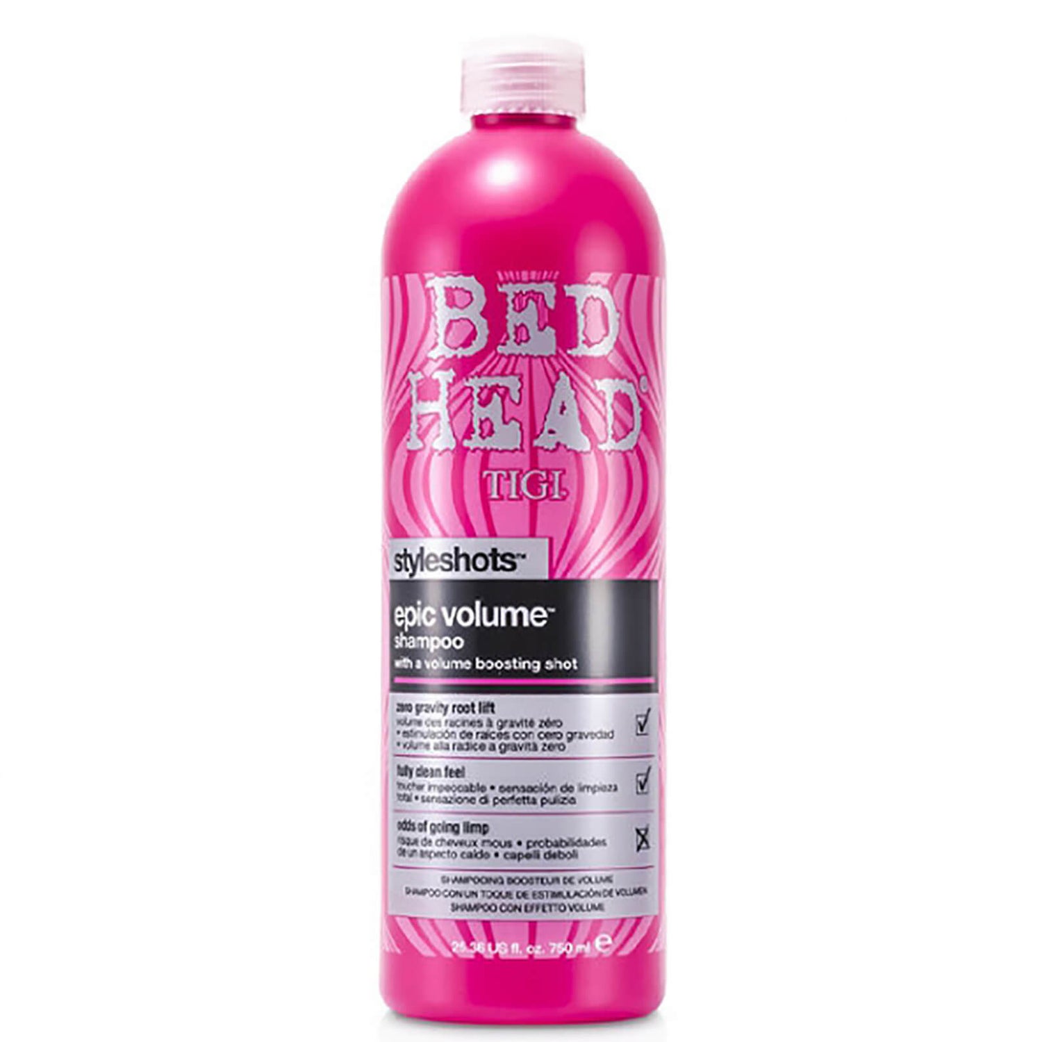 TIGI Bed Head Epic Volume Shampoo Styleshots (750 ml)