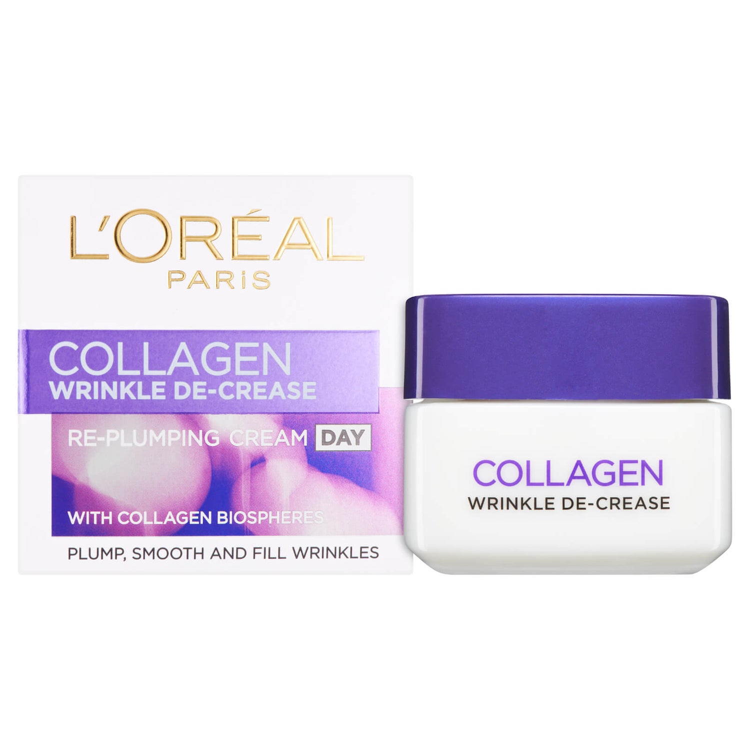 L'Oreal Paris Dermo Expertise Wrinkle Decrease Collagen Re-plumper Dagkrem (50ml)