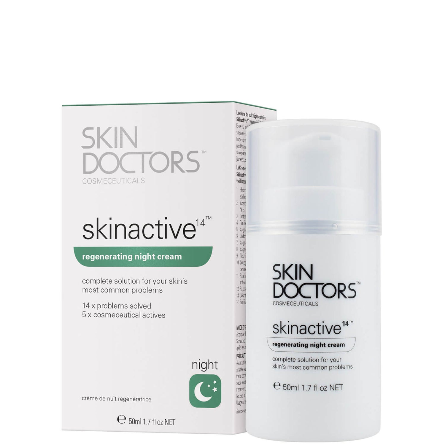 Creme de Noite Regenerador Skinactive 14 da Skin Doctors (50 ml)