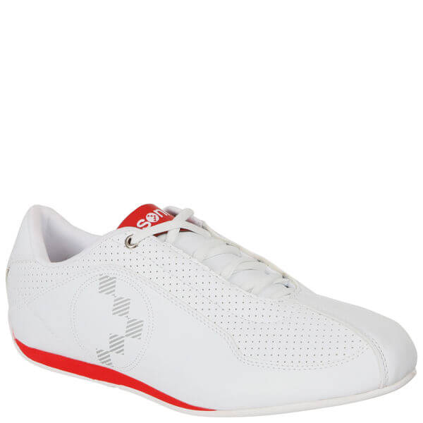 Sonneti Men s Santo Trainers White Red Sports Leisure Zavvi UK