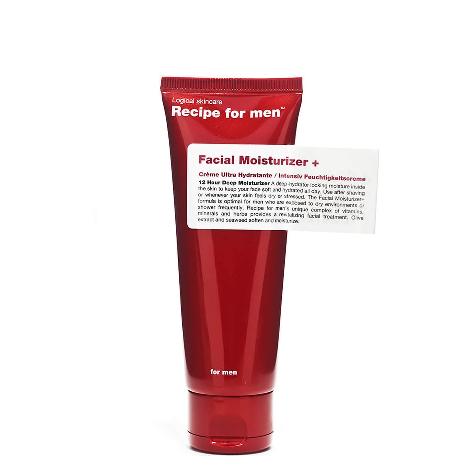 Recipe for Men Facial Moisturiser+ 75ml