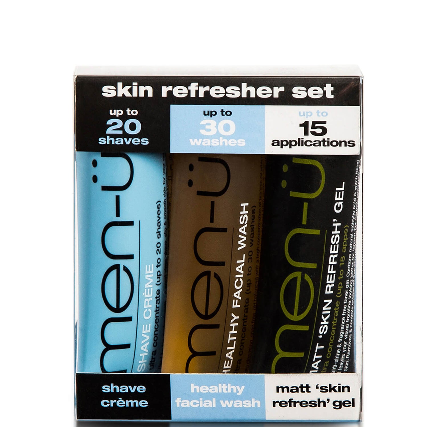 men-u skin refresher set 3 x 0.5 oz.
