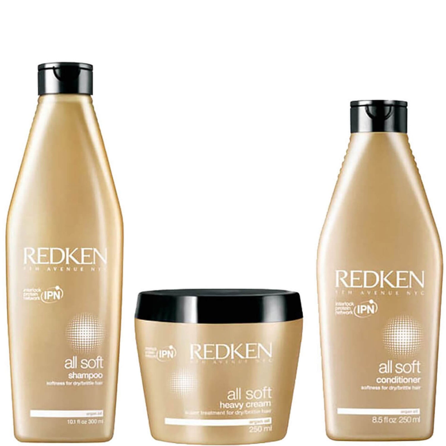 Redken All Soft Thick Hair Care Pack (3 Produtos)