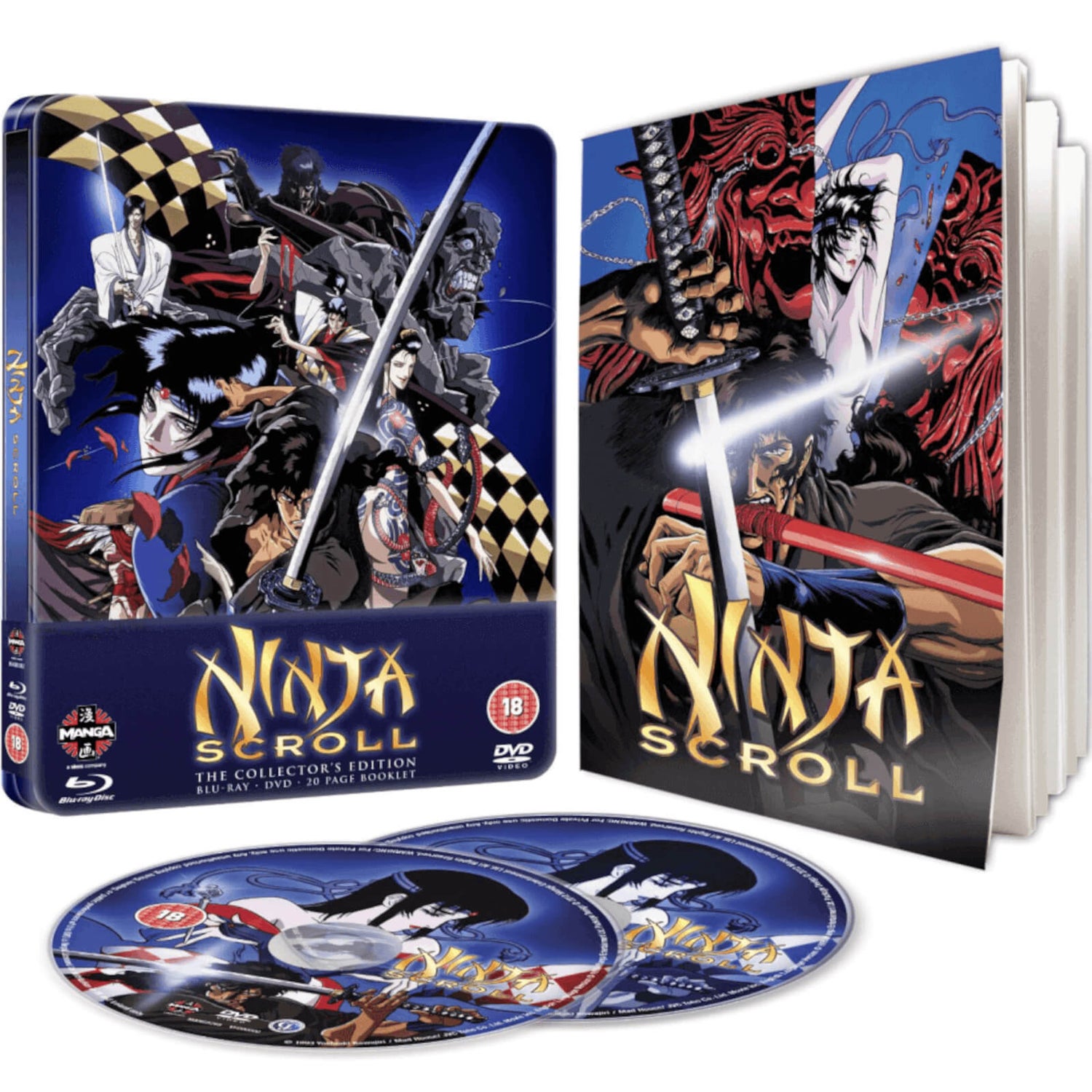Ninja Scroll - Steelbook Edition (Blu-Ray and DVD) (UK EDITION)