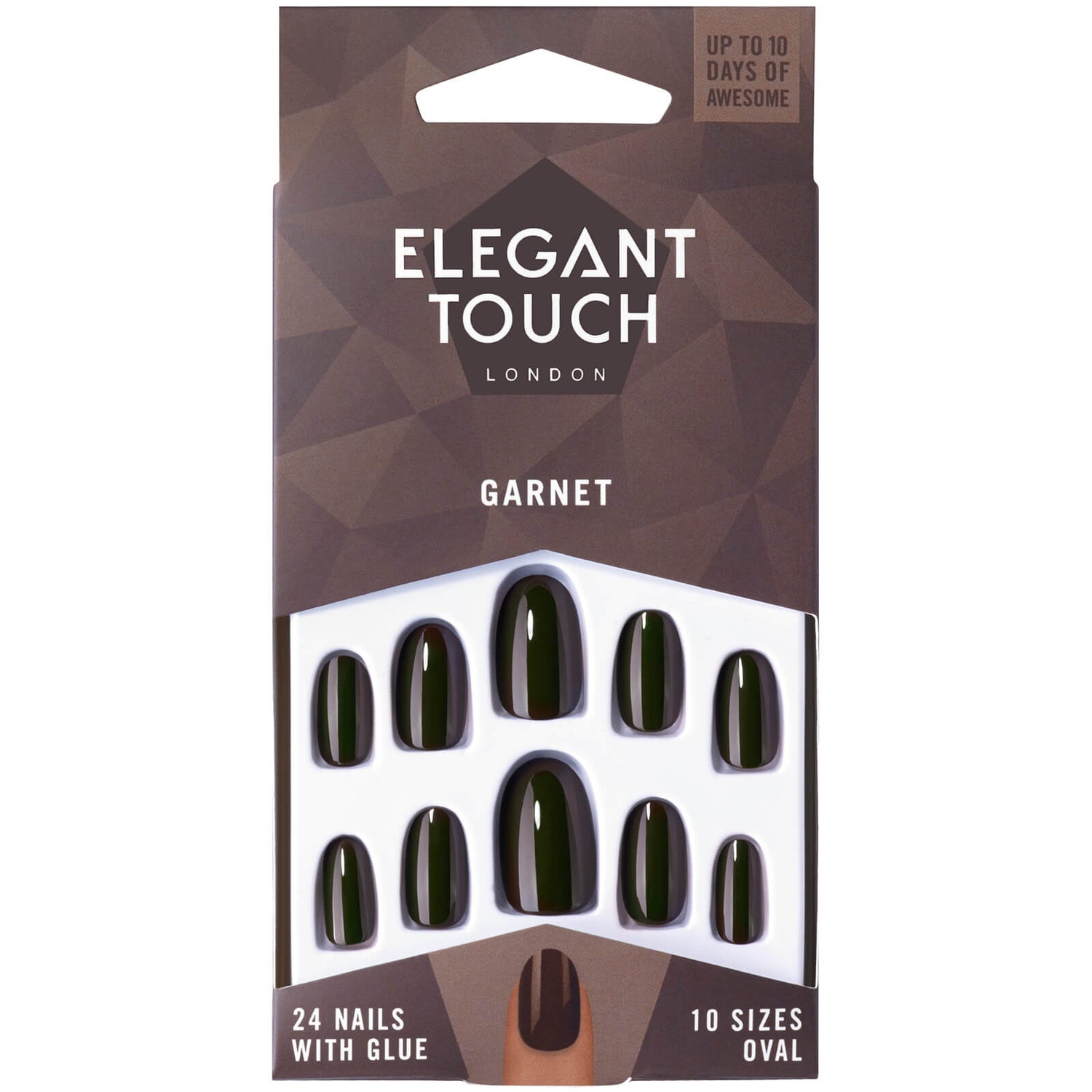 Elegant Touch Pre Polished Nails - Garnet