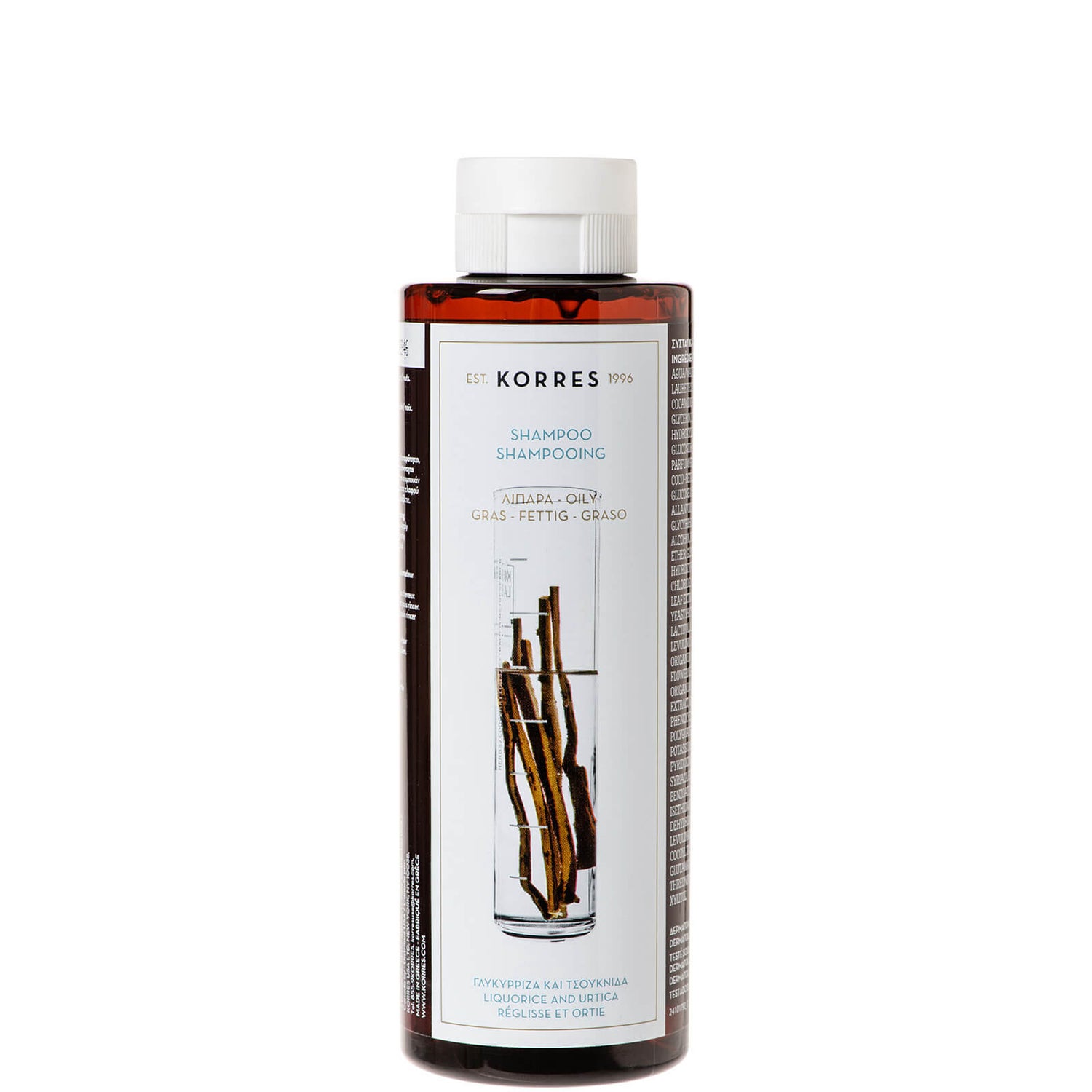 Shampoo com alcaçuz e urtica para cabelo oleoso da KORRES
