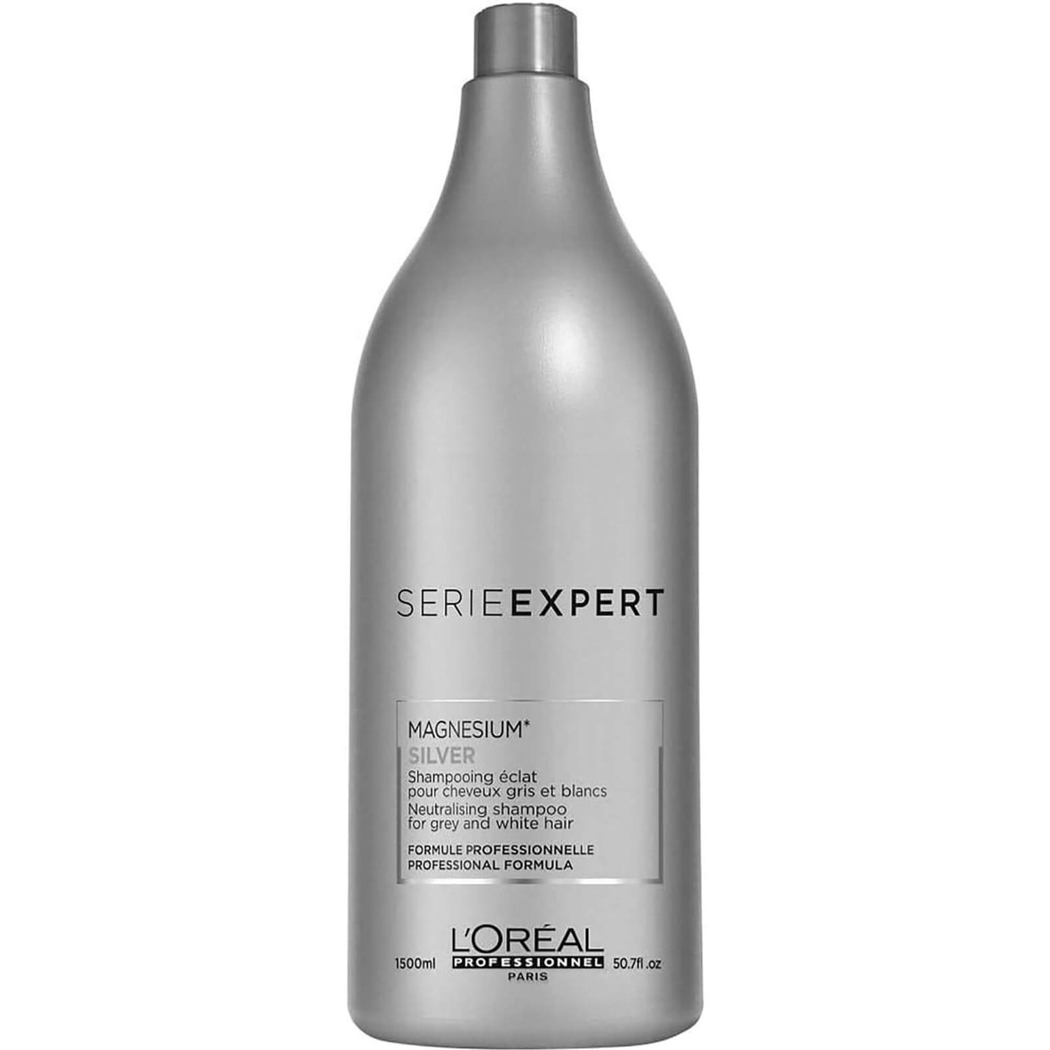 Shampooing L'Oréal Professionnel Série Expert pour Cheveux Gris - 1500ml (Pompe non incluse)