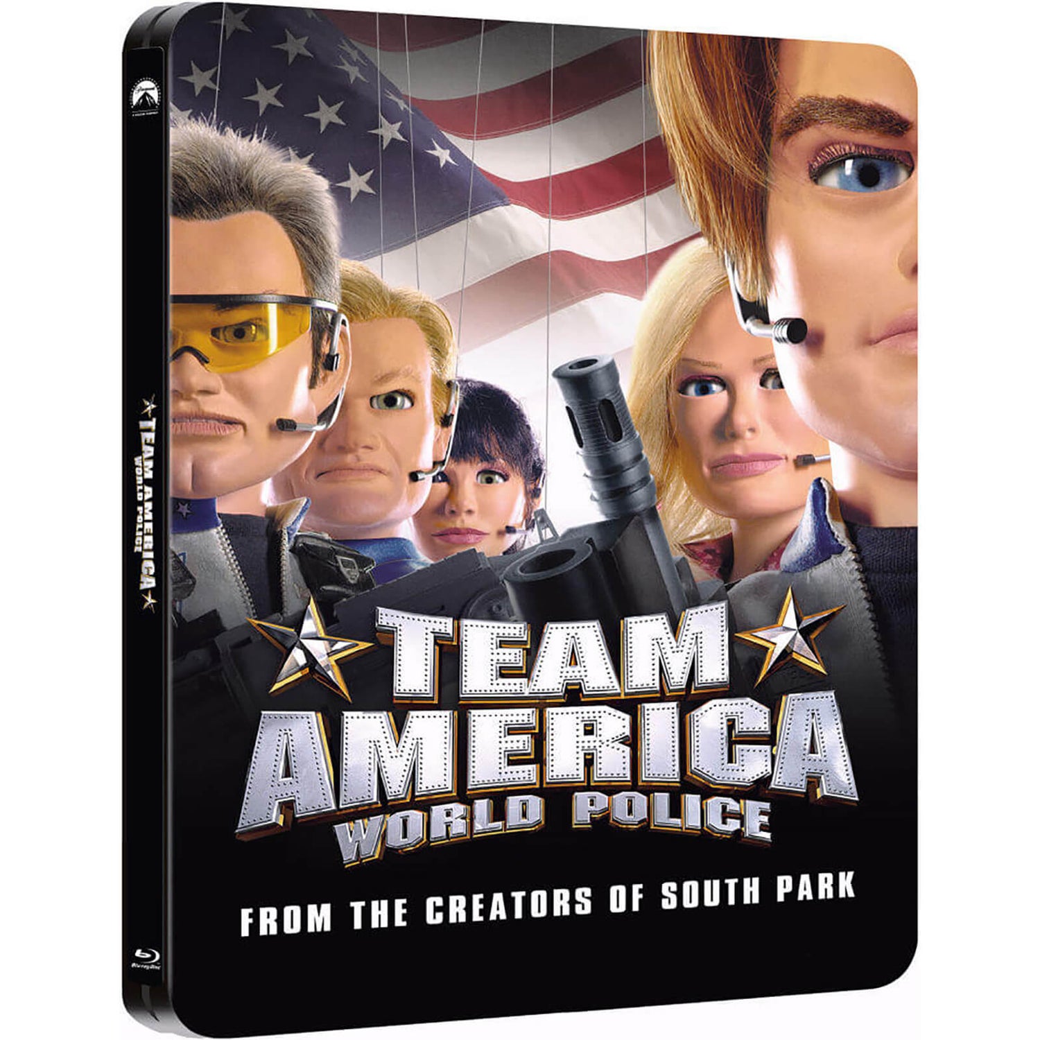 Team America World Police Zavvi Exclusive Limited Edition Steelbook A group of iraq war veterans looks to clear their name with the u.s. team america world police zavvi exclusive limited edition steelbook