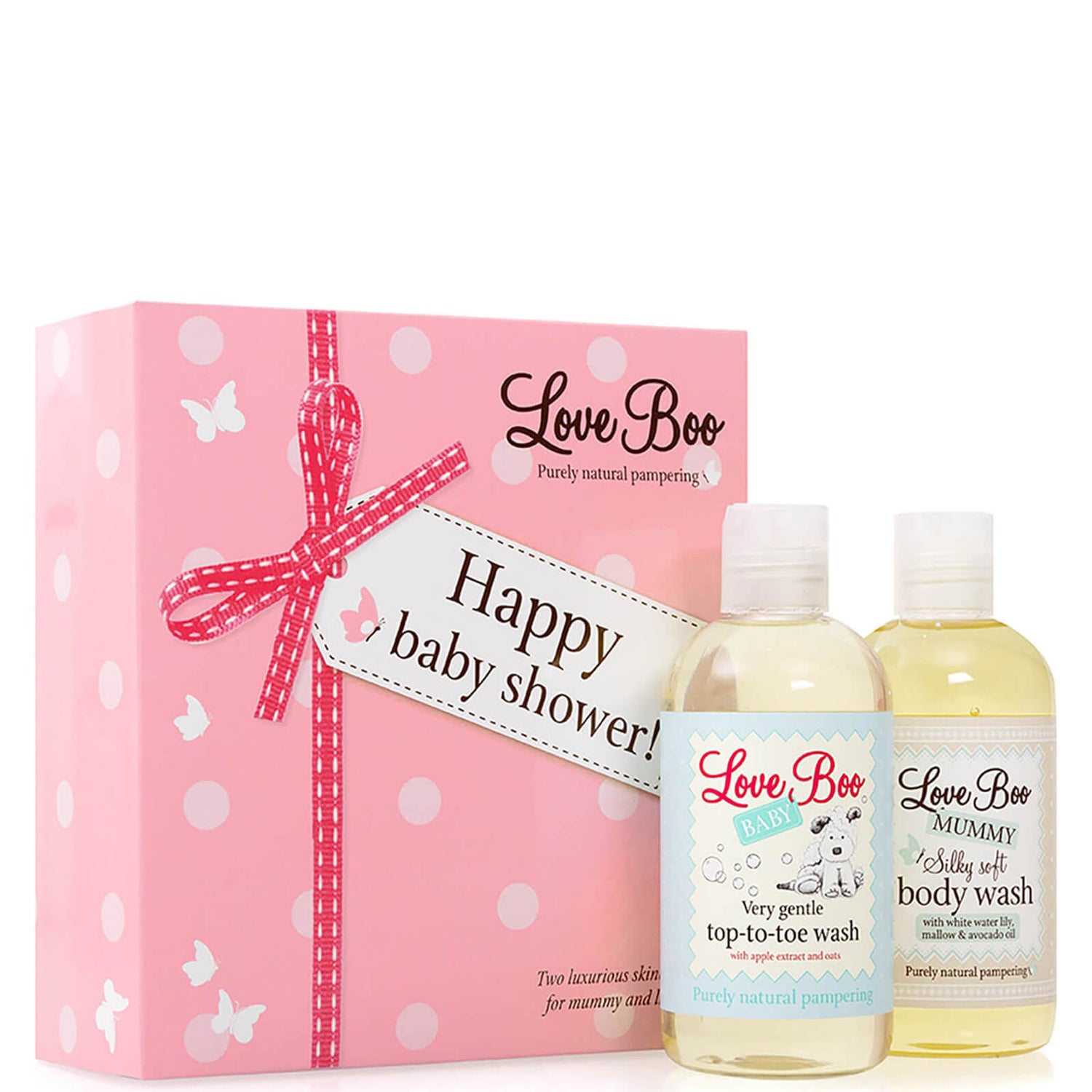 Love Boo Happy Baby Shower -setti: suihkusaippua ja Top To Toe -pesuaine