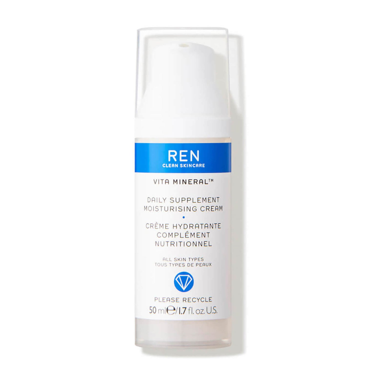 REN Clean Skincare Vita Mineral Daily Supplement Moisturising Cream 50ml