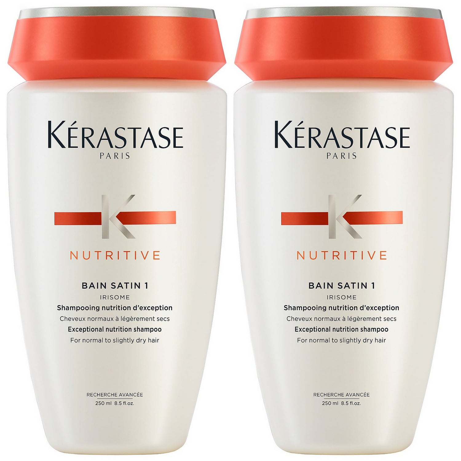 bryst forarbejdning fordrejer Kérastase Nutritive Duo Set: Bain Satin 1: Nourishing Shampoo for Slightly  Dry Hair 2 x 250ml - allbeauty
