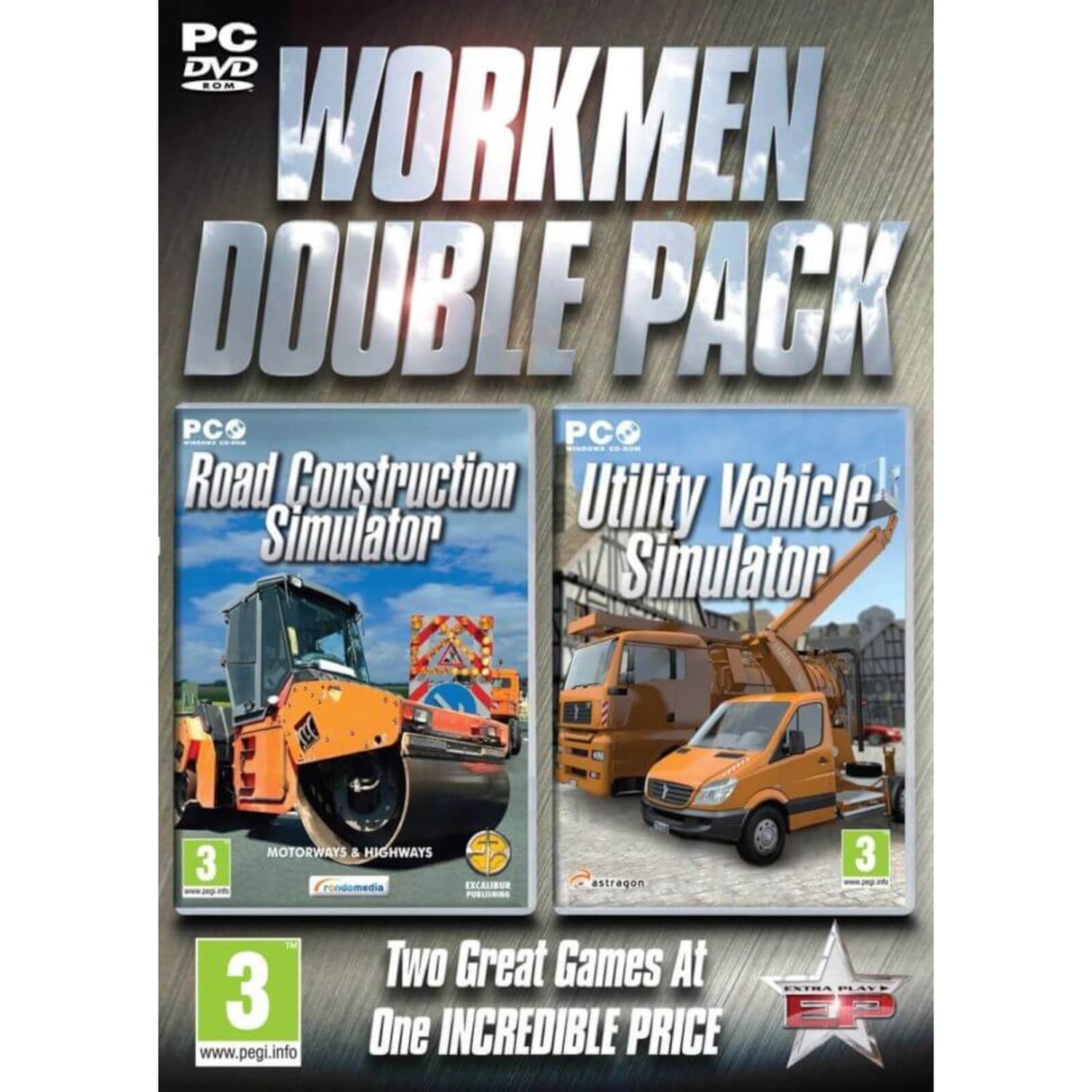 Workman Double Pack - Road Construction & Utility Vehicle Simulator